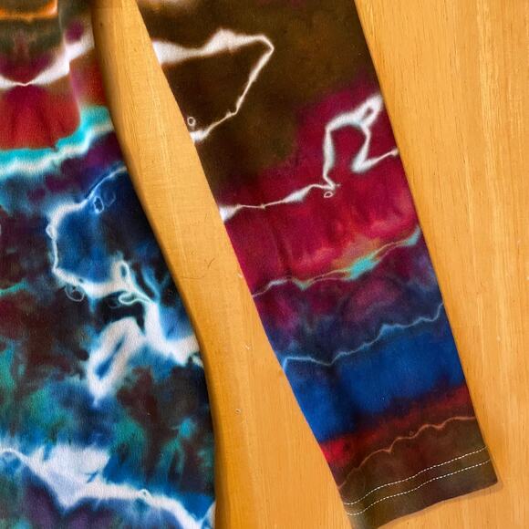 Ice Dyed Bodycon Dress - Long-sleeve Night Out - Rock meets Boho Women's Small - Picture 10 of 12